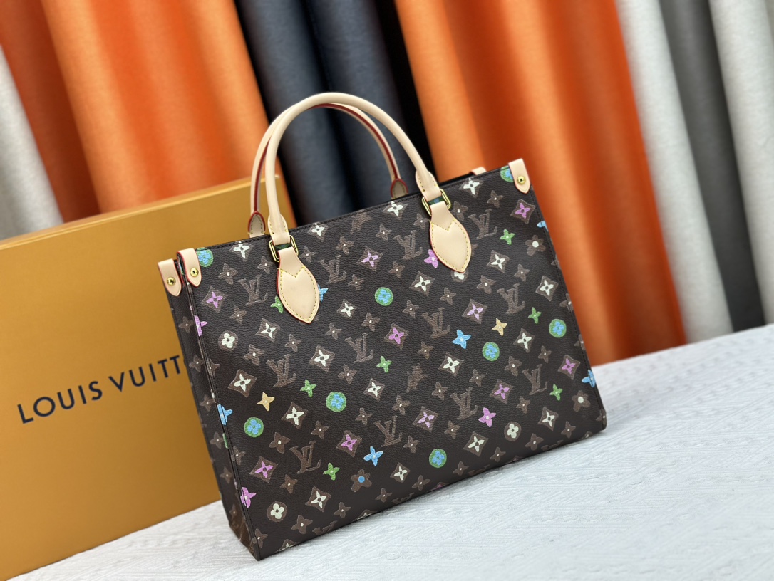 Louis Vuitton On The Go Tote M46542 Shoulder Bag Handbag