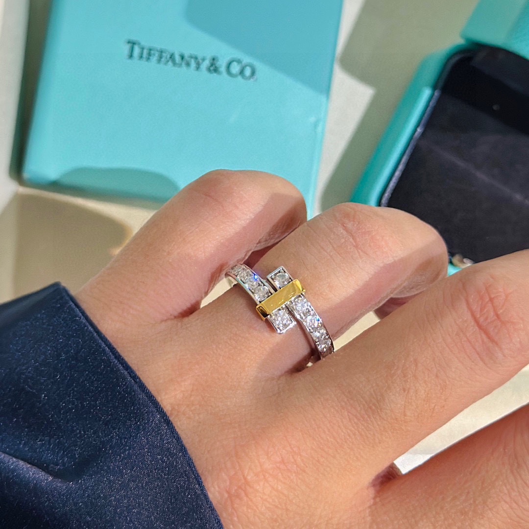 Tiffany rings crossover bicolor 6/7/8/9(Replica)