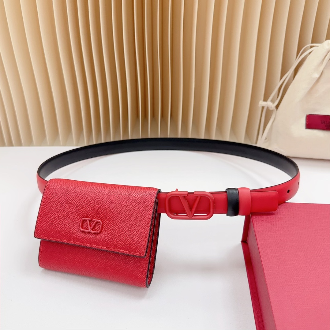 Valentino Leather Belts 1:1 Mirror Version