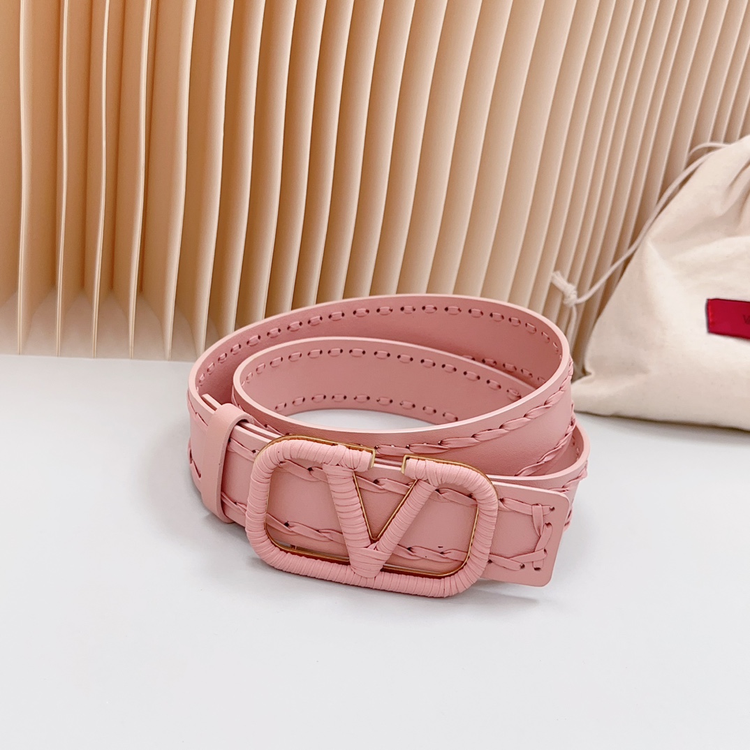 Valentino Leather Belts 1:1 Mirror Version