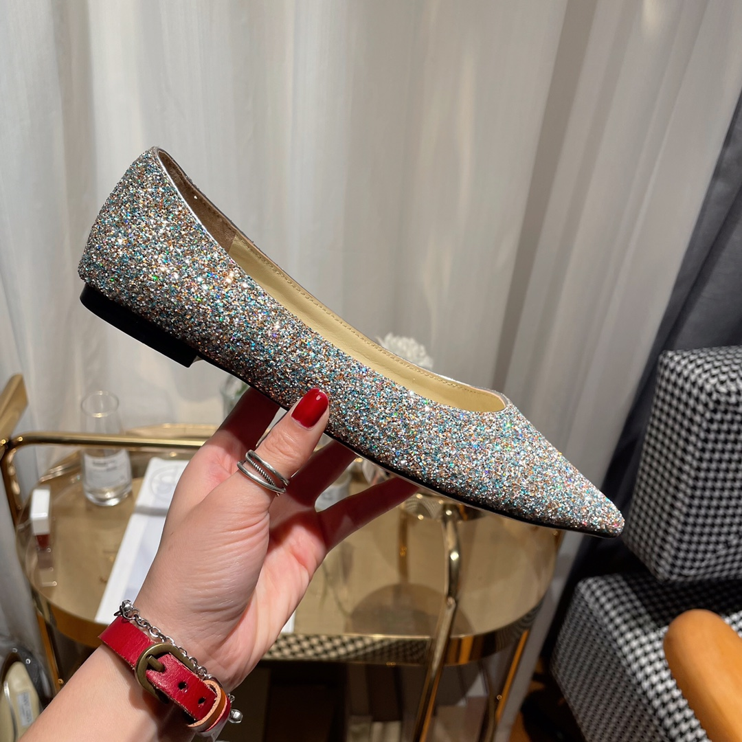 Jimmy Choo Love Flat cusp Slide Sandal (Replica)