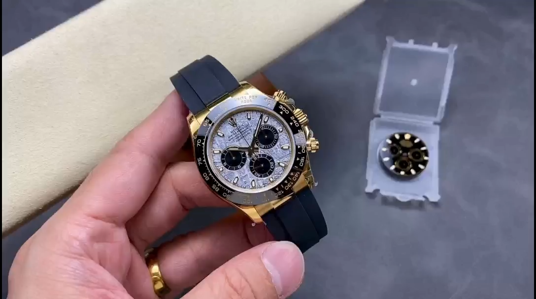 Rolex Cosmograph Daytona 116518LN Meteorite and Black Index Dial 40mm Mens Replica Watch