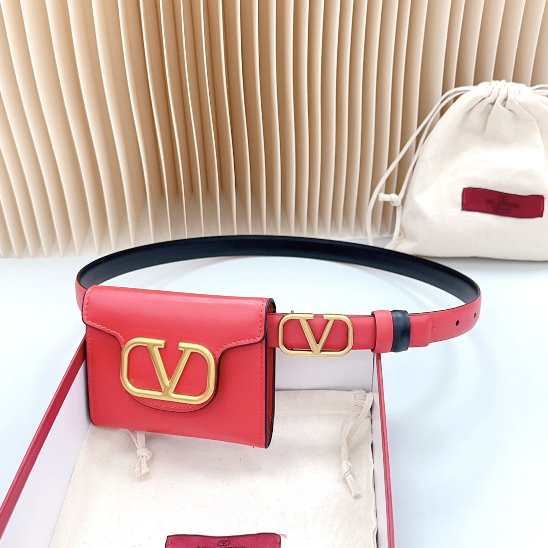 Valentino Leather Belts 1:1 Mirror Version