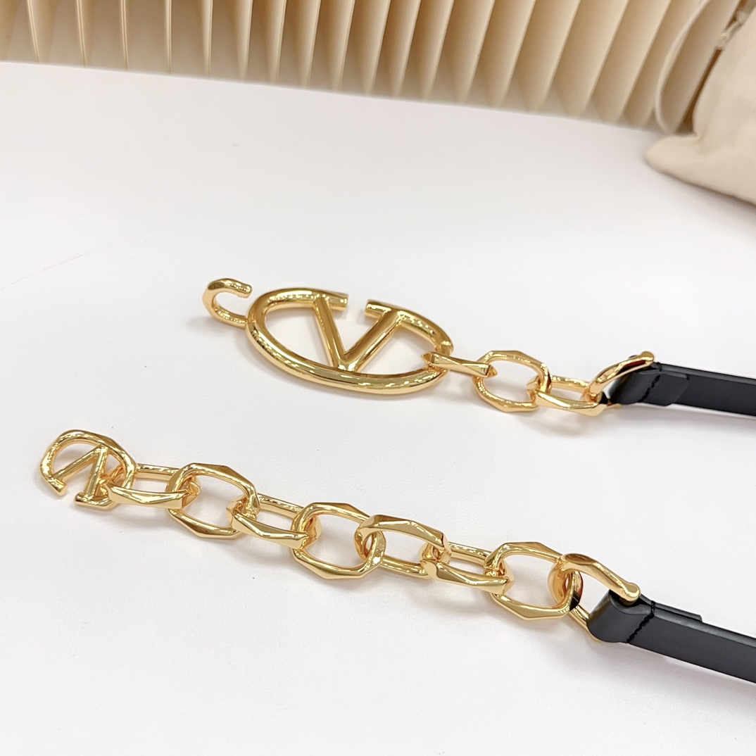 Valentino Leather Belts 1:1 Mirror Version