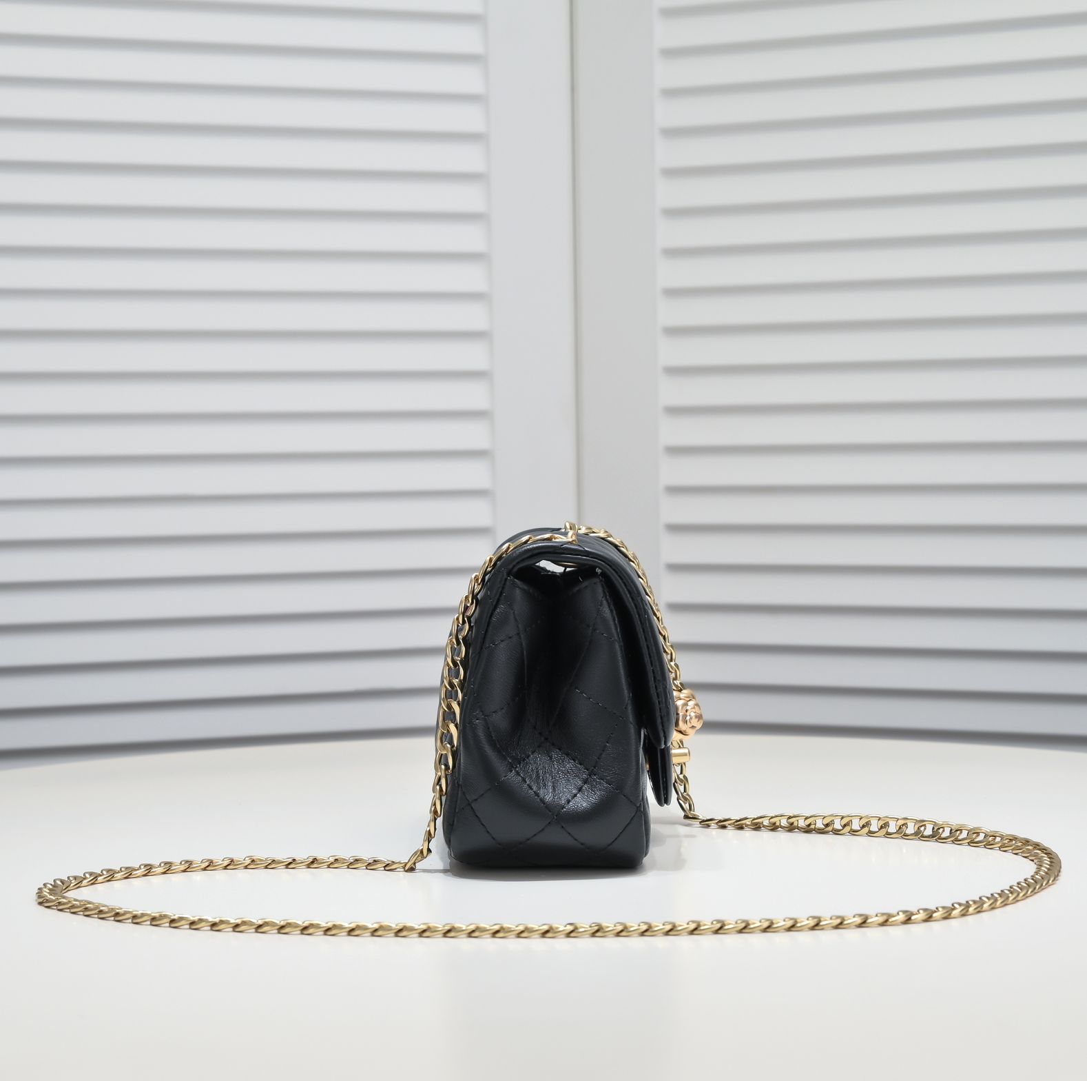 Chanel 23S Camellia Flower Adjustable Buckle Shoulder Bag Handbag