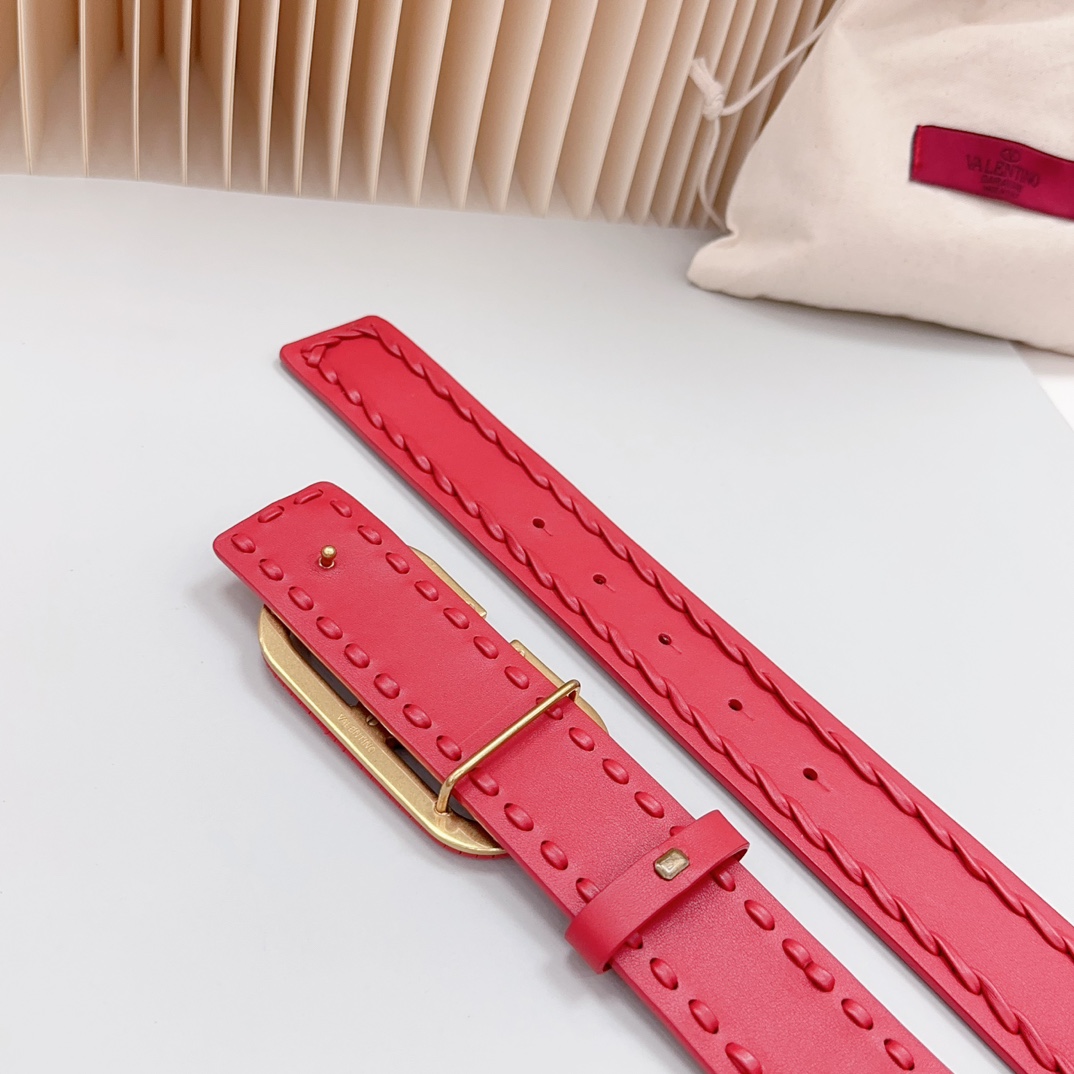 Valentino Leather Belts 1:1 Mirror Version