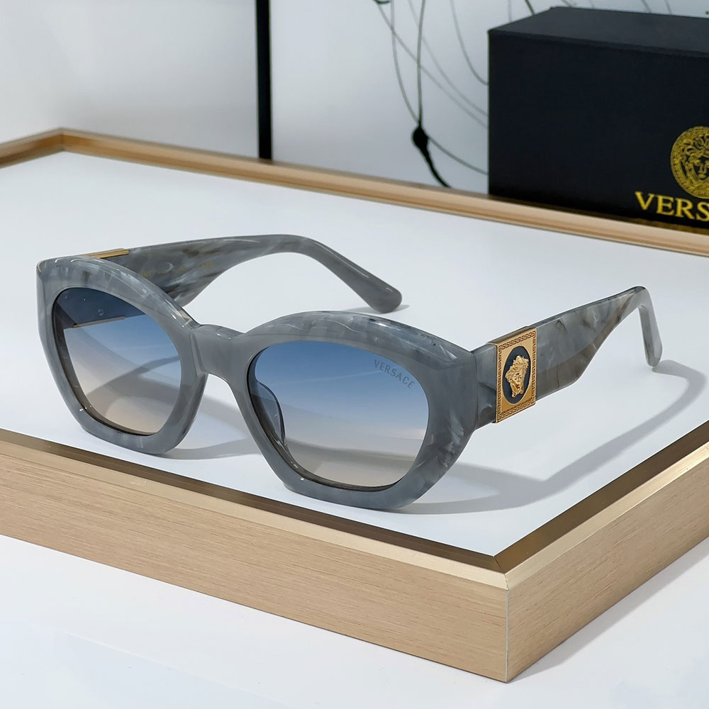 Versace Mirror leg Logo Plate Frame Sunglasses Top Quality锛�Replica锛�