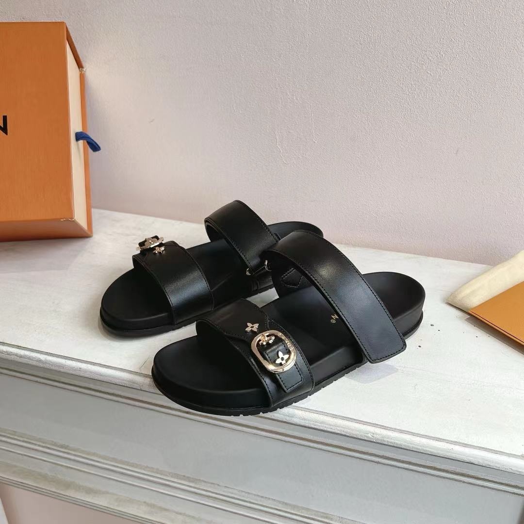 Louis Vuitton Shoes Summer sailboat series couple slippers