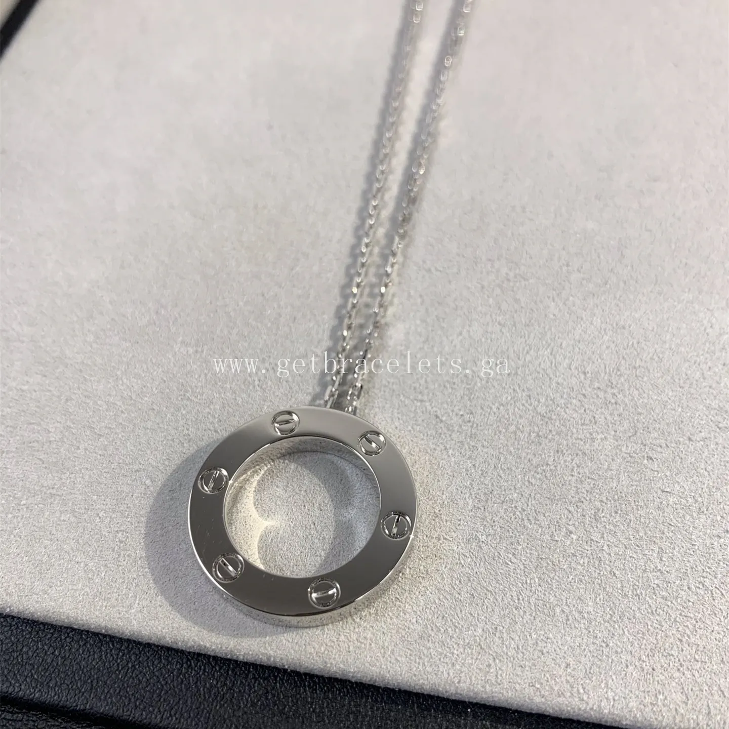 Cartier Love Necklace White Gold