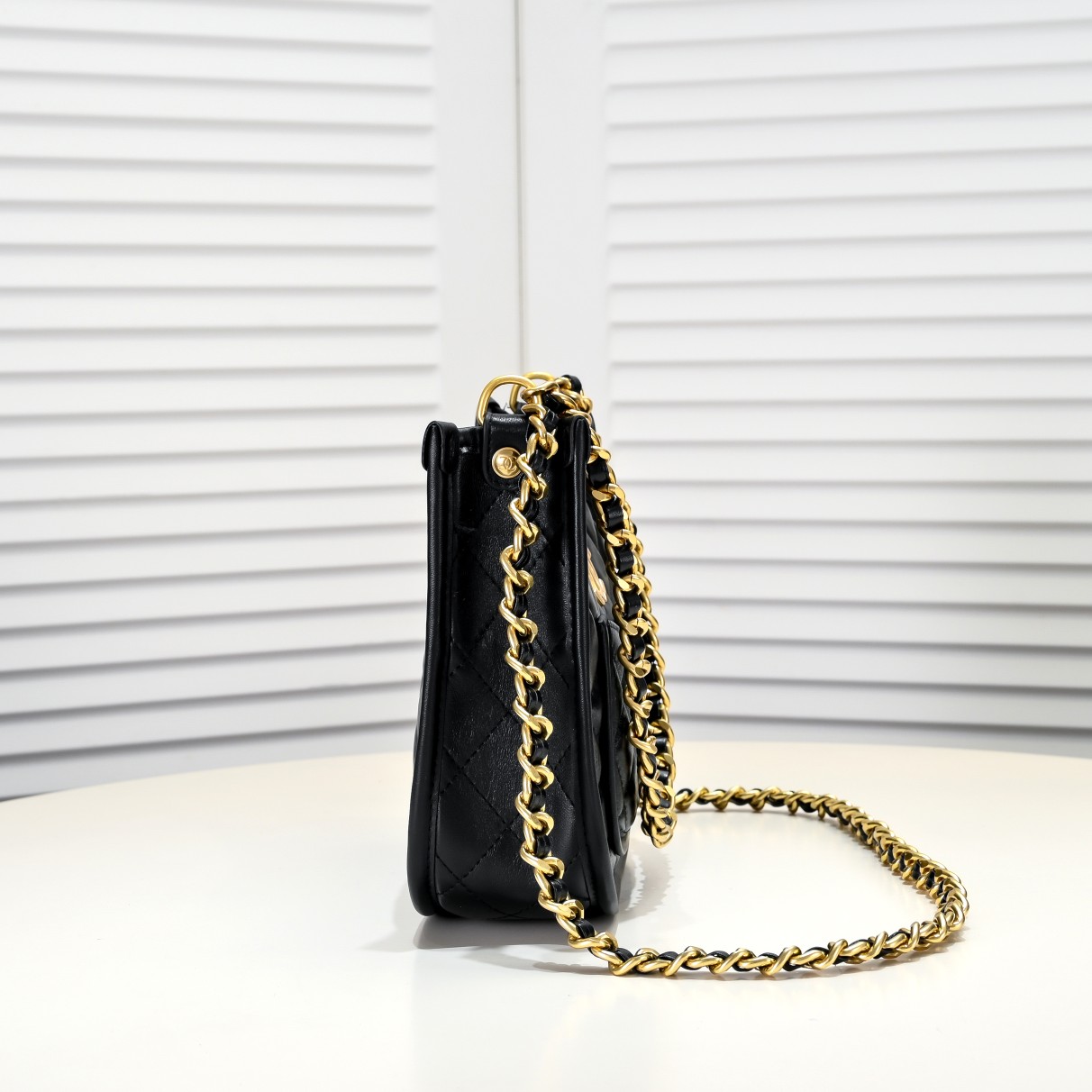 Chanel 24S Half Moon Hobo Underarm Bag Shoulder Bag Handbag