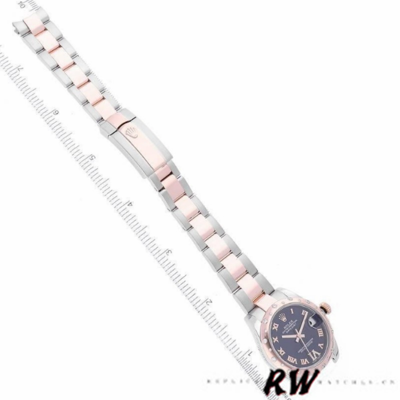Rolex Datejust 178341 Purple Roman Numeral Dial 31MM Lady Replica Watch