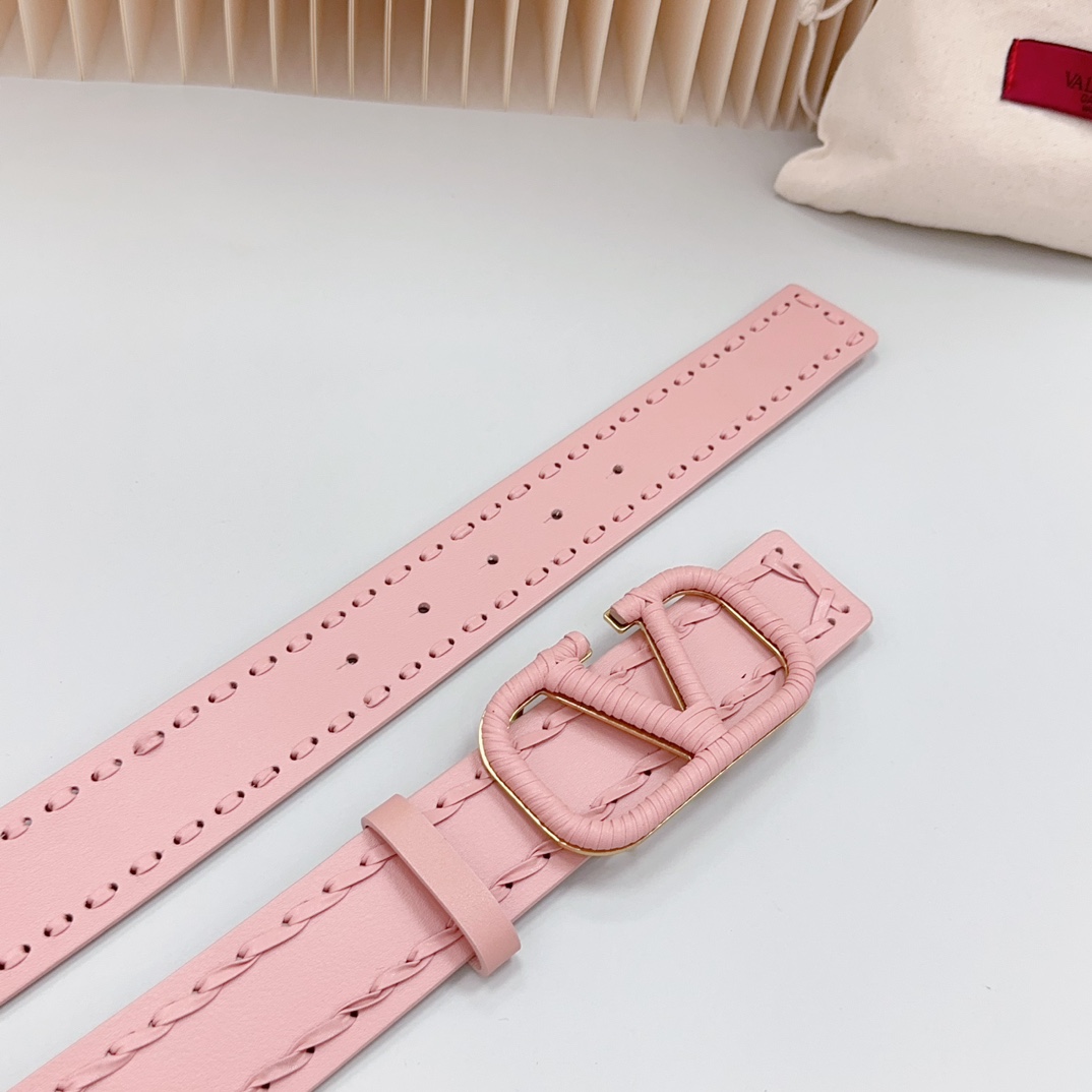 Valentino Leather Belts 1:1 Mirror Version