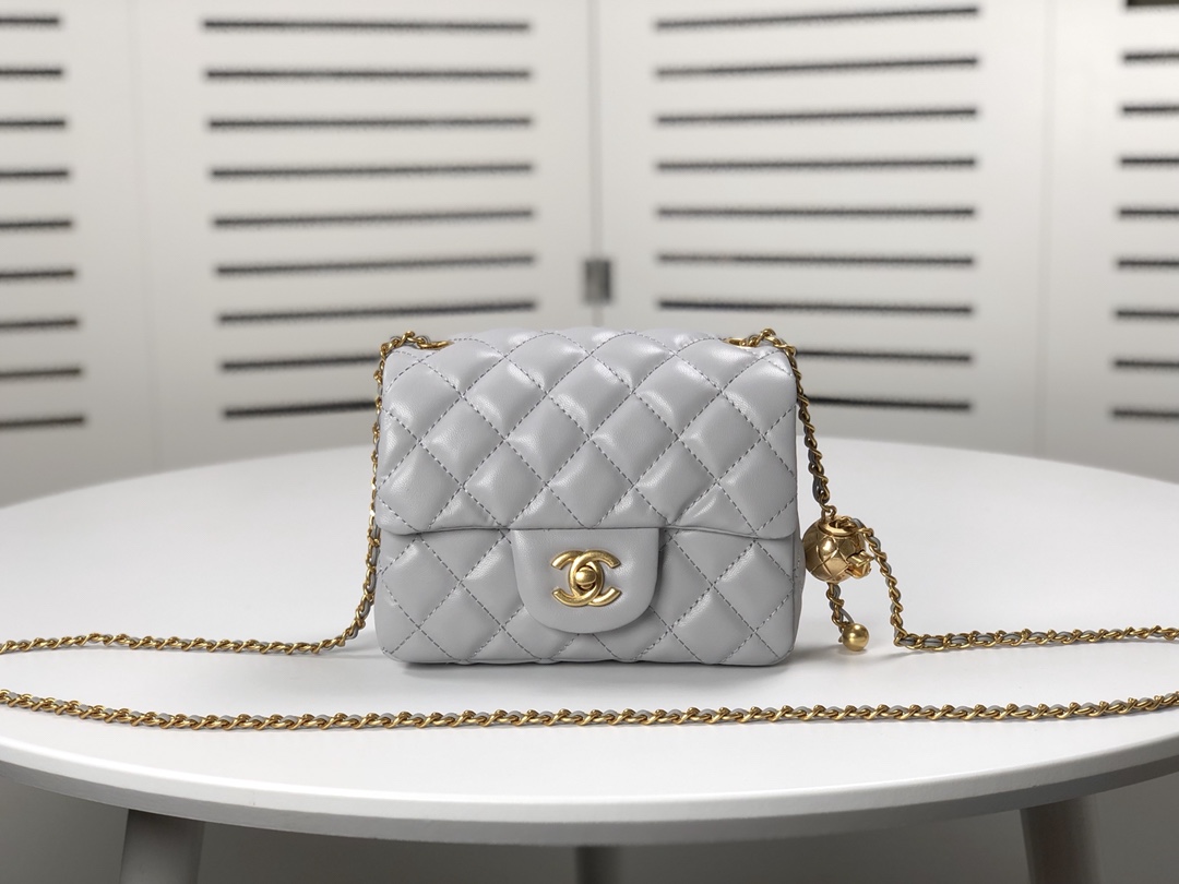 Chanel Cross Body Metal Ball Chain Shoulder Bag Handbag