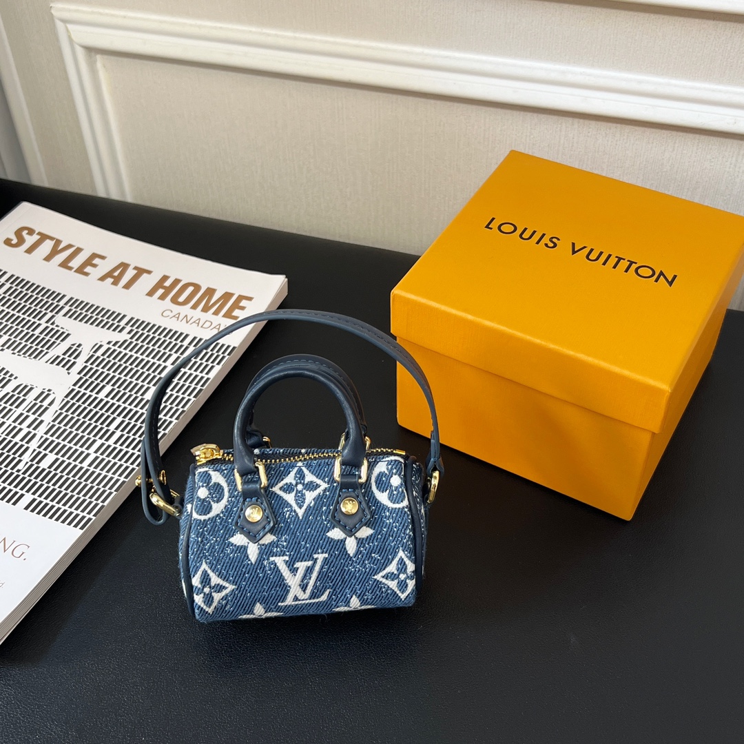 Louis Vuitton Micro Bag Leather Keychain Pendant Accessories