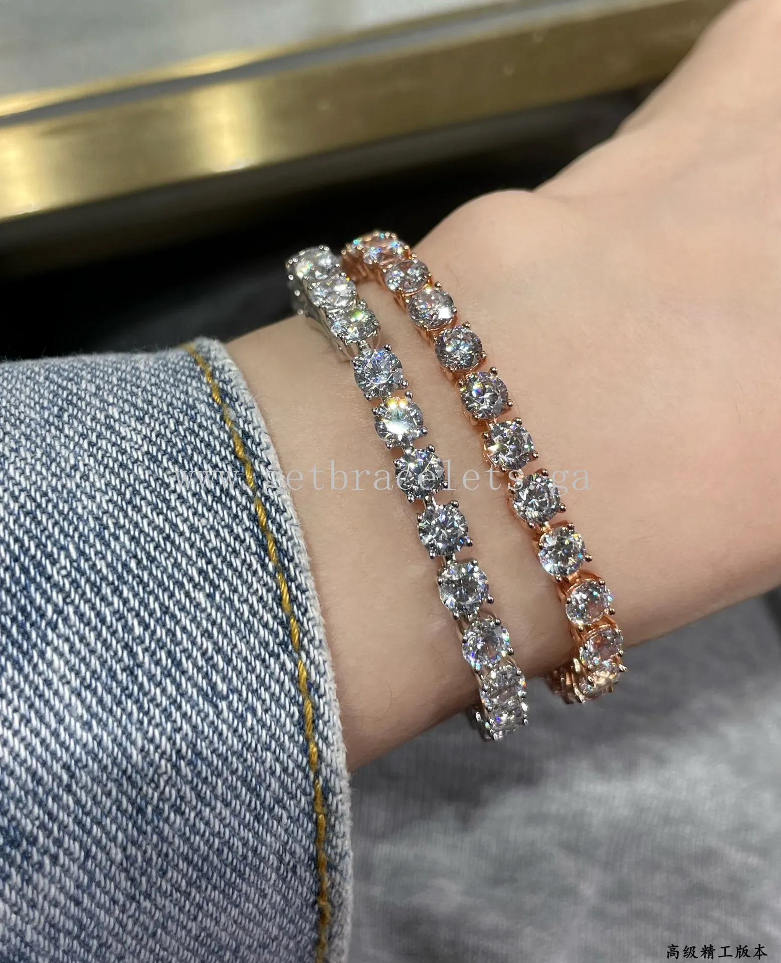 Cartier Essential Lines Diamonds Bracelet Rose Gold/White Gold