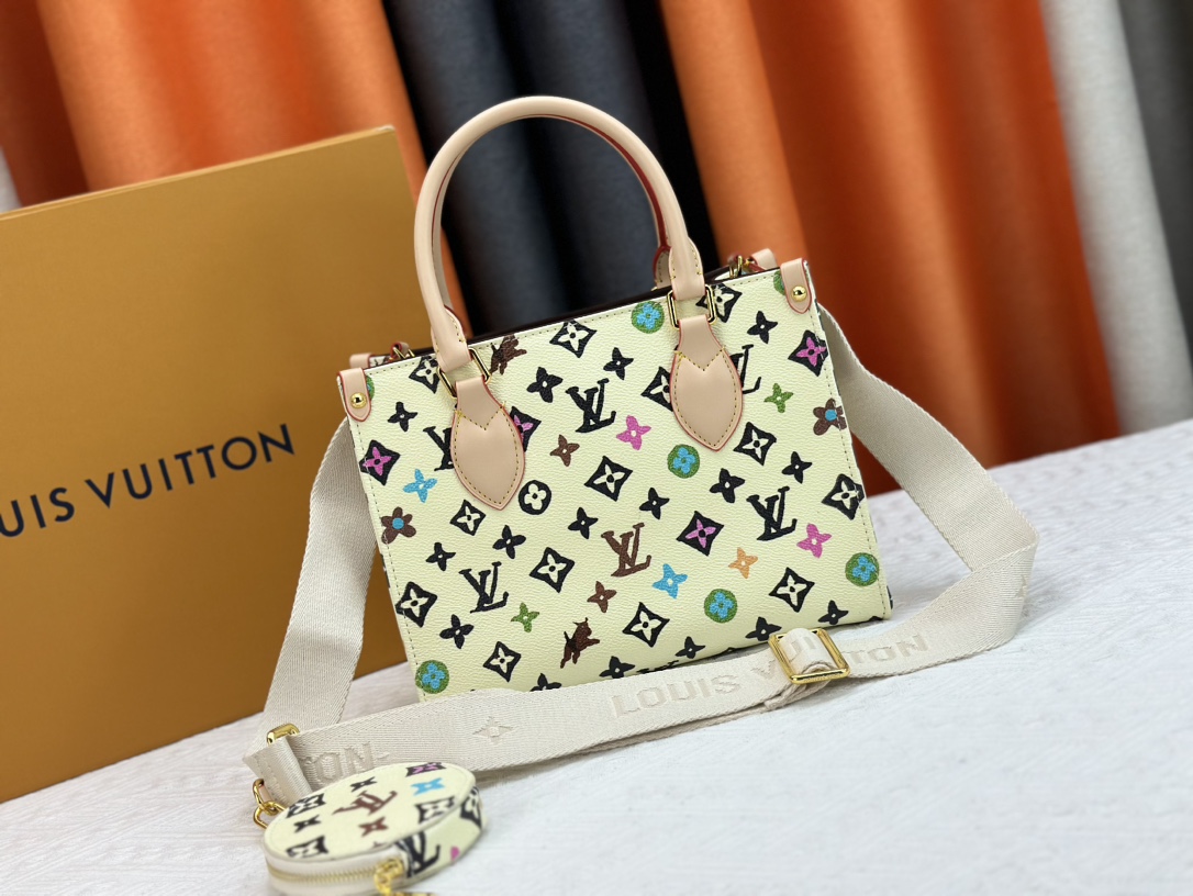 Louis Vuitton On The Go Tote M46833 Shoulder Bag Handbag