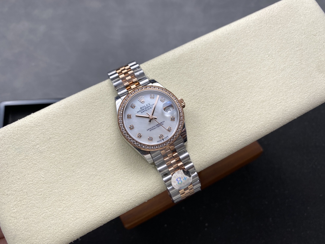 Rolex Datejust 31mm Stainless Steel and Rose Gold 278381RBR Mop Diamond Jubilee