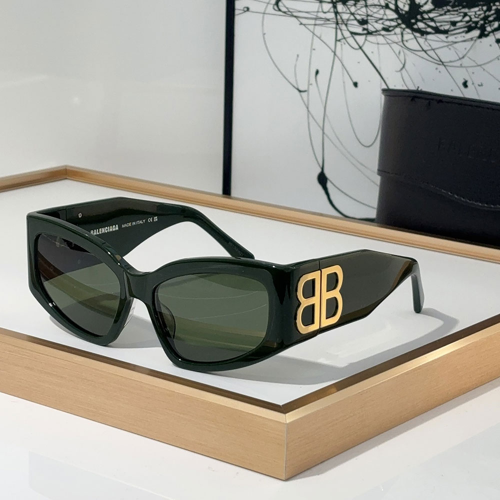 Balenciaga Mirror leg Logoo Aviator Sunglasses Top quality （Replica）