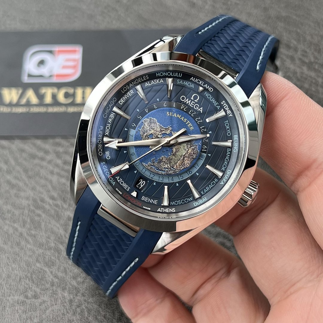 OMEGA Seamaster Aqua Terra 150M CoAxial Master Chronometer GMT Worldtimer 43mm
