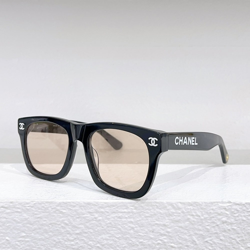 Chanel Thick Round Frame Sunglasses Top Quality 锛�Replica锛�