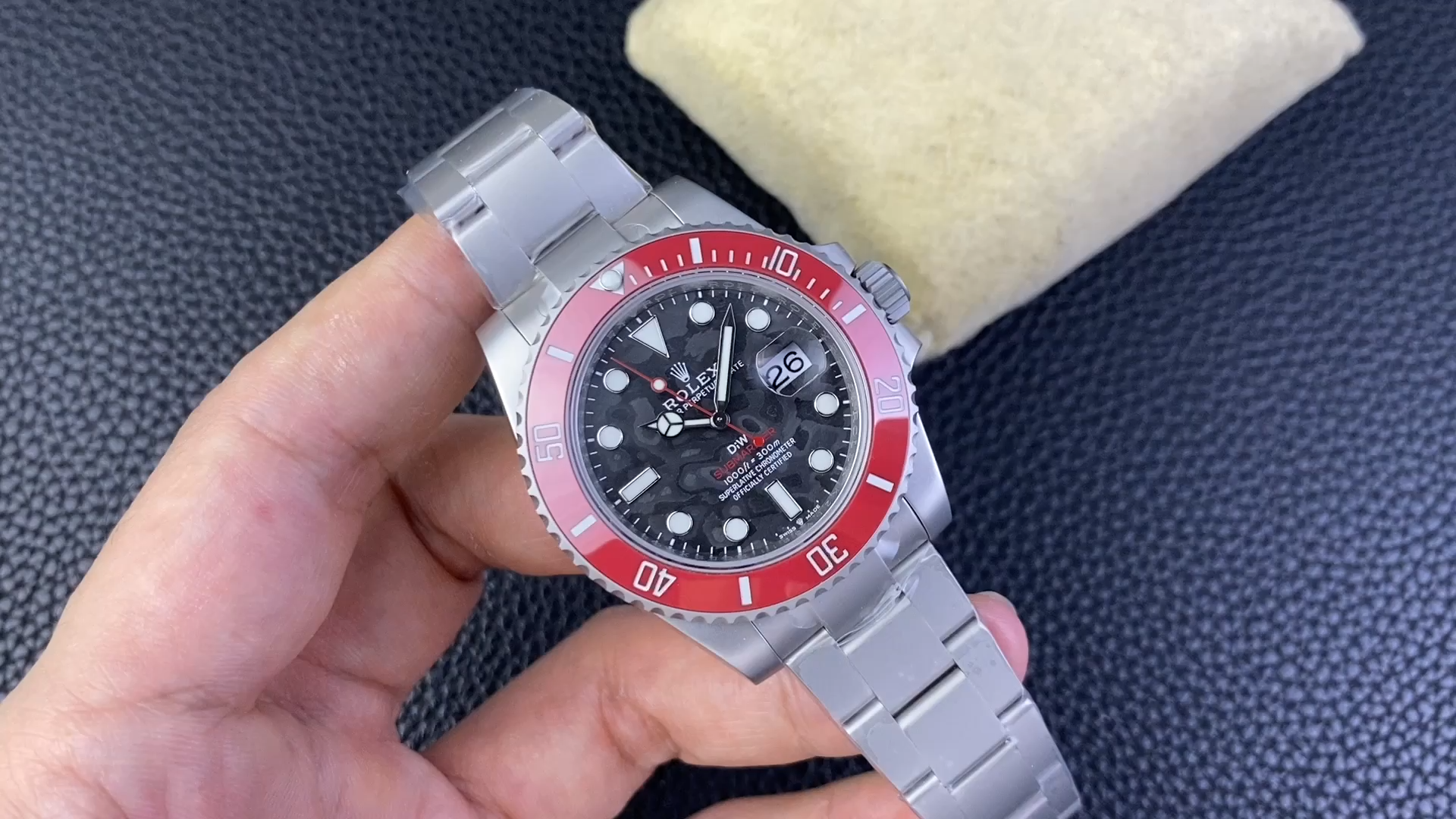 Rolex Submariner DIW Persimmon Orange Black Dial Ceramic Red Bezel 116610LN