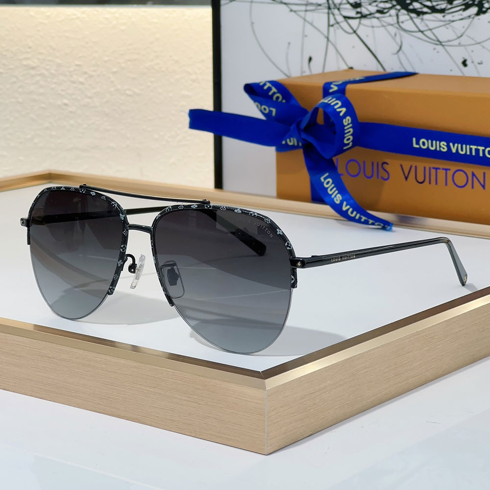 Louis Vuitton LV Frame Logo sunglasses Top quality 锛�Replica锛�