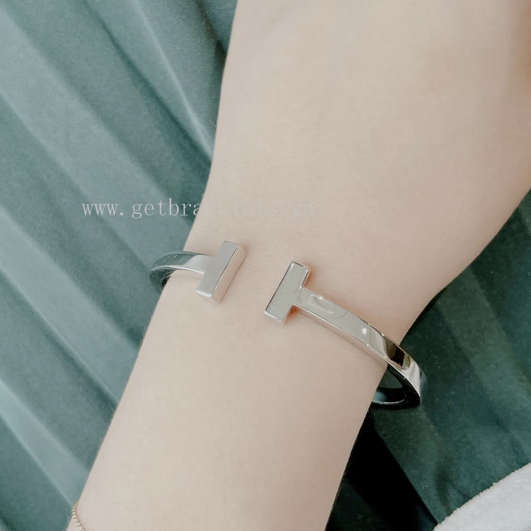 Tiffany T Square Bracelet in Sterling Silver/Rose Gold/Yellow Gold