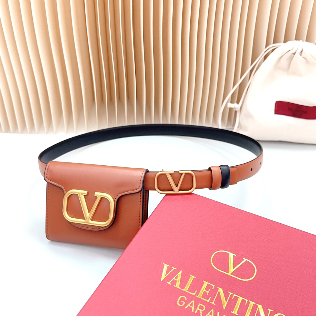 Valentino Leather Belts 1:1 Mirror Version